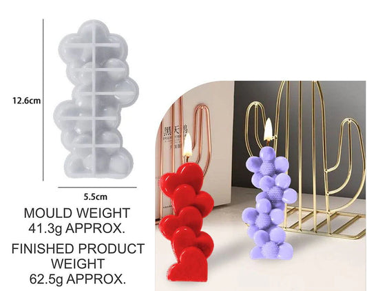 4 Sun Flower Candle Mould SM0589