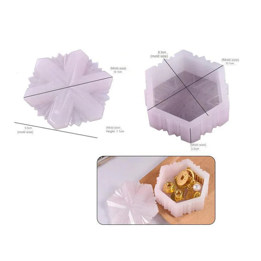 Snowflake Storage Box Mould SM0681