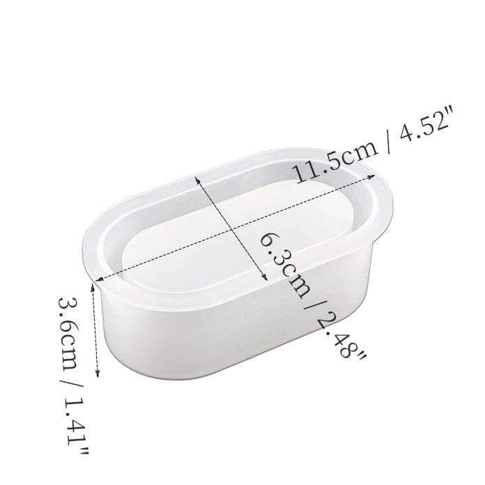 Oval Candle Jar Mould SM0755