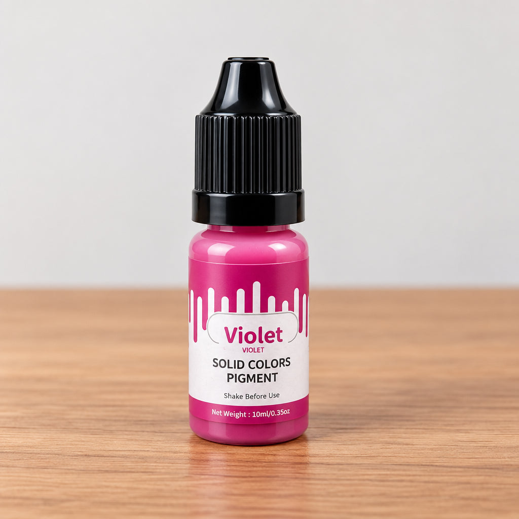 Violet liquid solid color pigment bottle for candle making 10ml