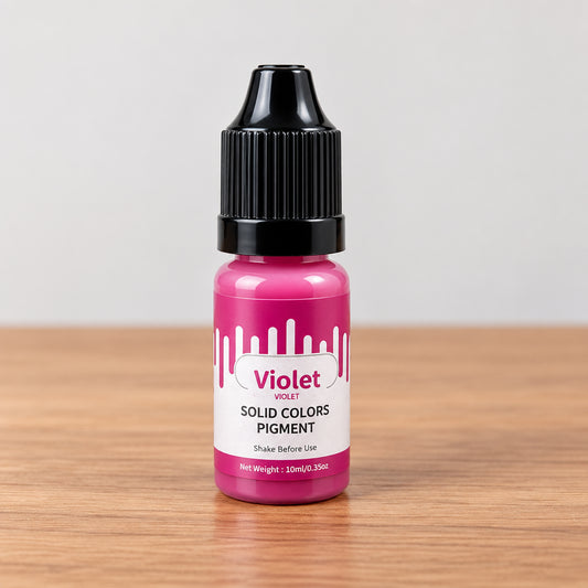 Violet liquid solid color pigment bottle for candle making 10ml